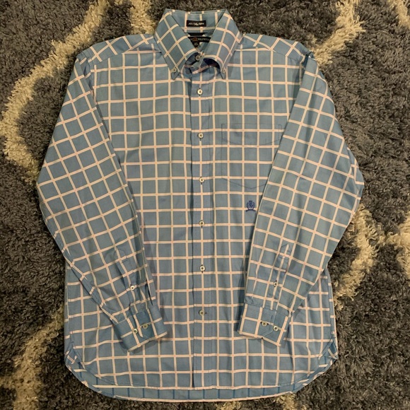 Crest Embroidery Tommy Hilfiger Button Down Dress Shirt - Picture 2 of 4